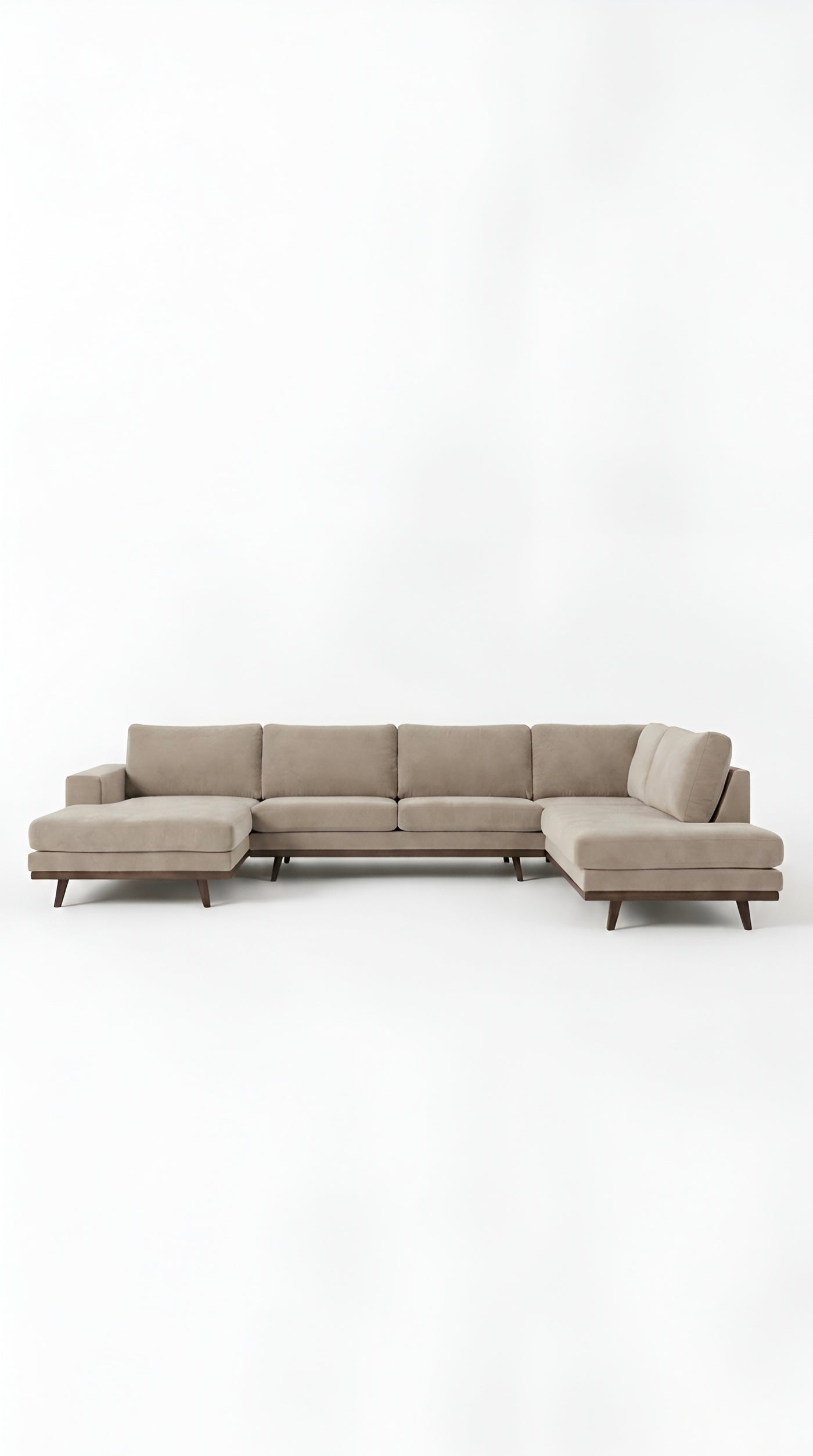 Stockholm | 6-sits med schäslong & divan | Sand Beige