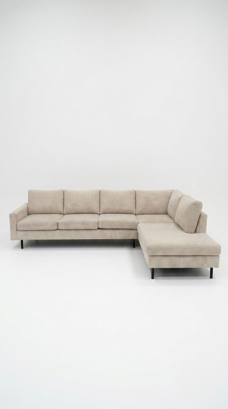 Peppe | 4 sits med divan | Beige Manchester
