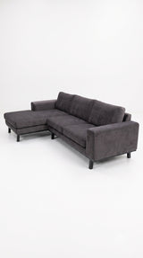 Copenhagen | 4.5-seater sofa with chaise longue in velvet