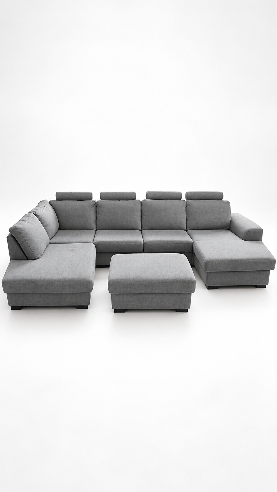 Nevada XL | 5.5-sits med schäslong & divan | 4 nackstöd & fotpall ingår |