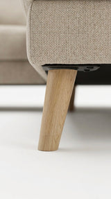 Madison | 4.5 sits med schäslong | Beige
