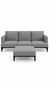 KRAMEN - 3,5—sits soffa med fotpall