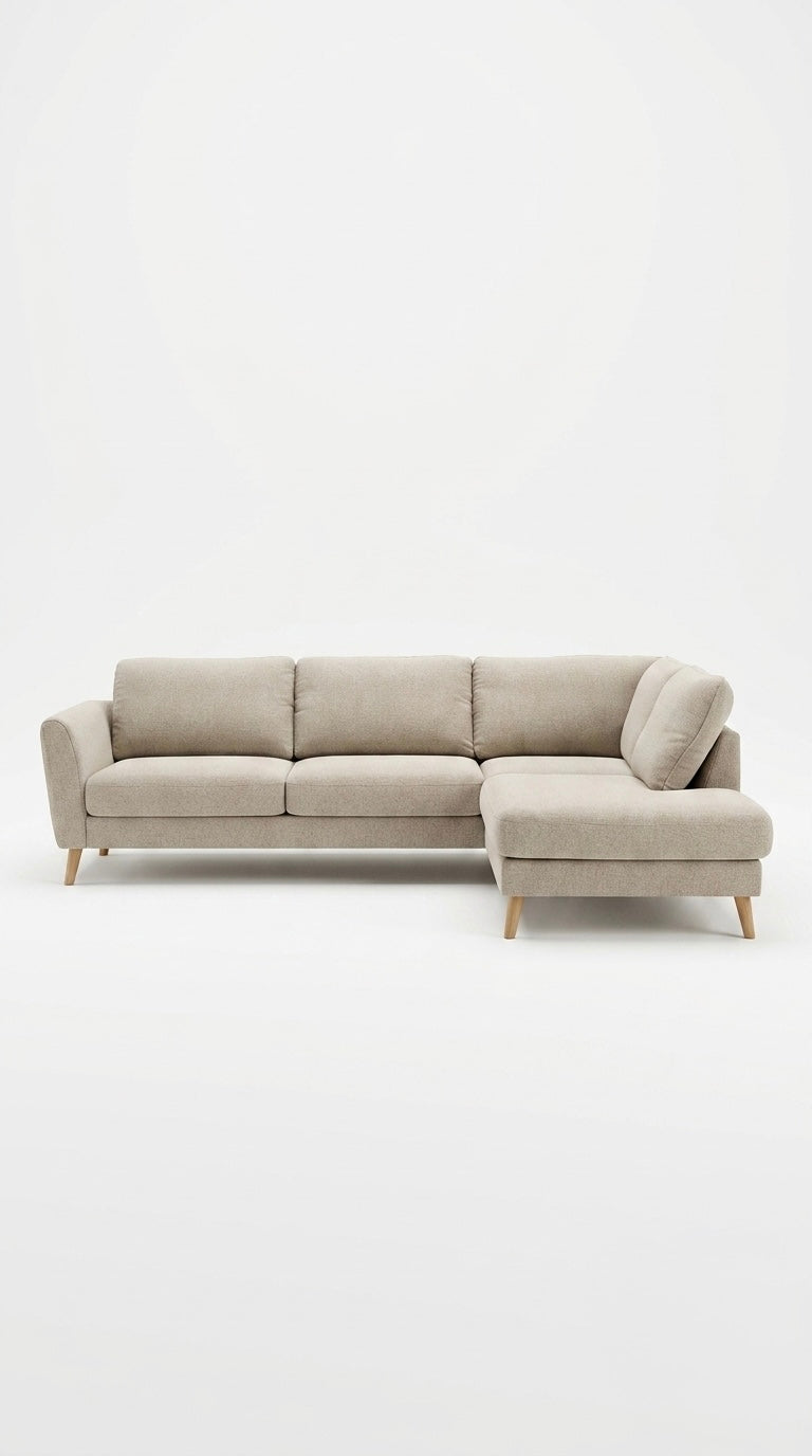 Madison | 4.5 sits med schäslong | Beige