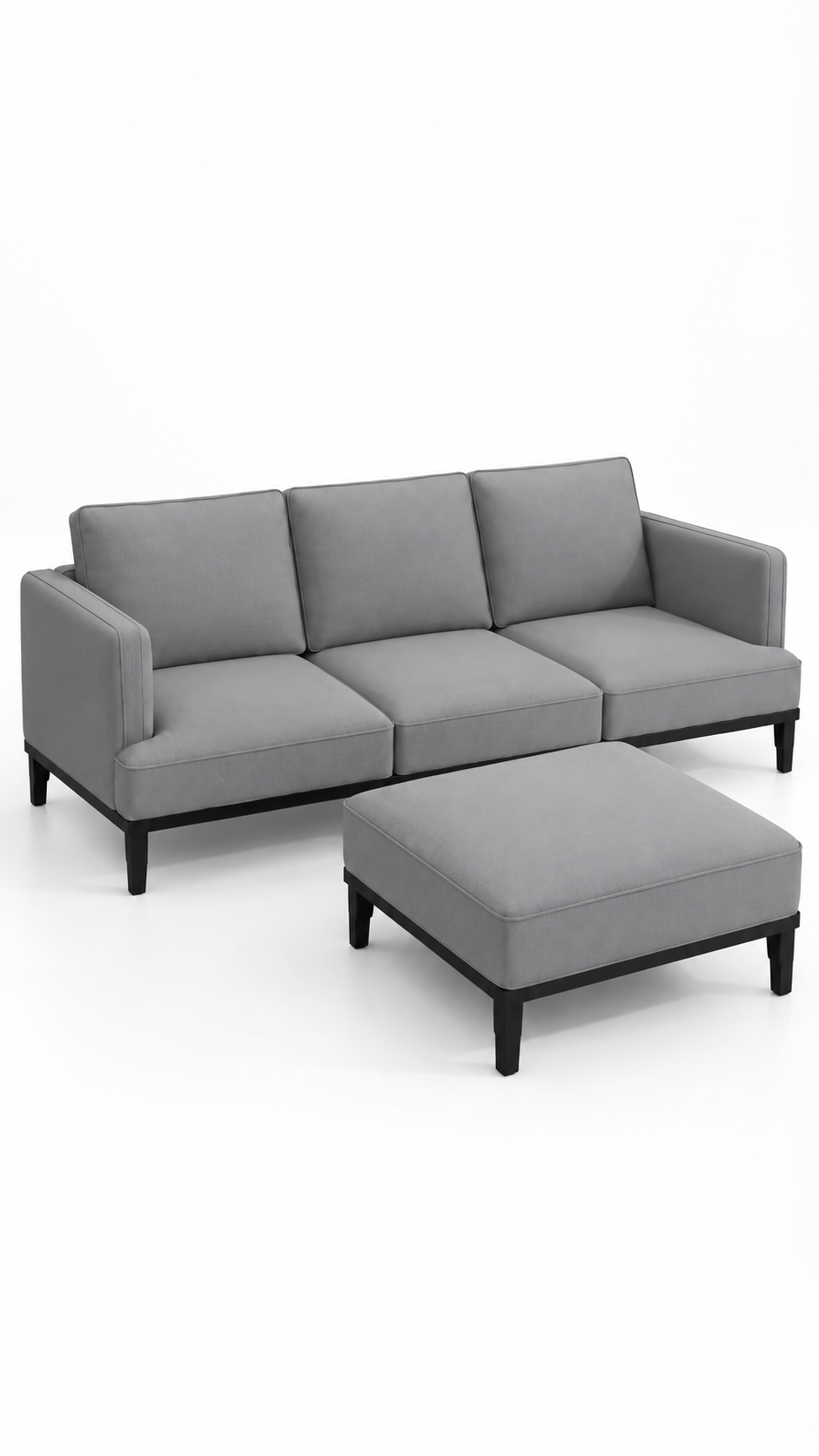 KRAMEN - 3,5—sits soffa med fotpall