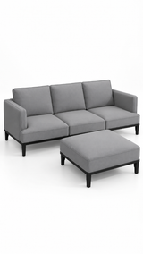 KRAMEN - 3,5—sits soffa med fotpall