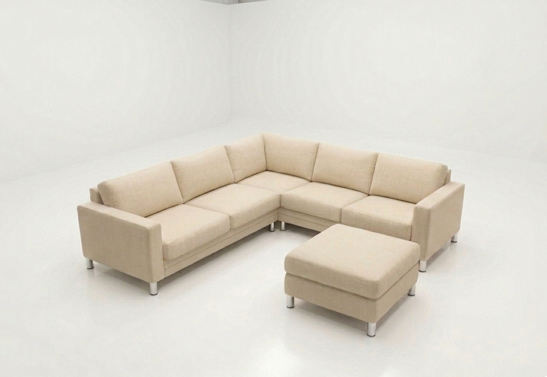 Nilssons Hjørnesofa — 7-personers — inkl. puf