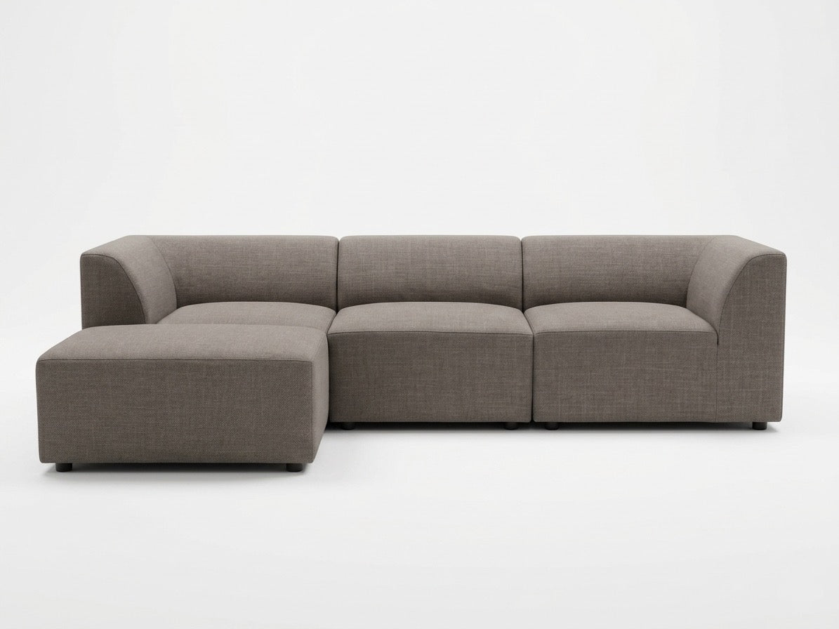 Skejby | 4 sits med pall | modulsoffa