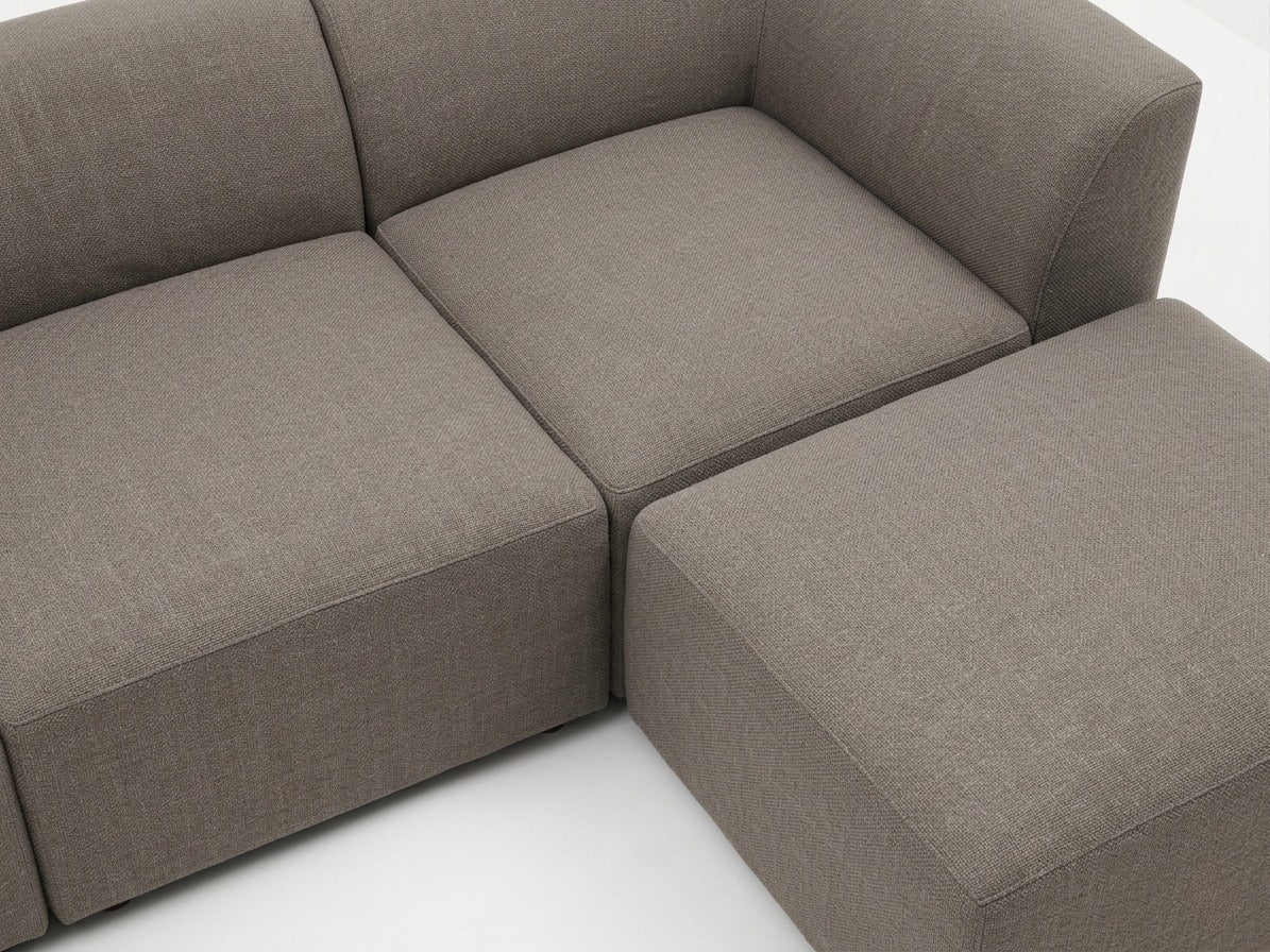 Skejby | 4 sits med pall | modulsoffa