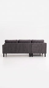 Copenhagen | 4.5-seater sofa with chaise longue in velvet